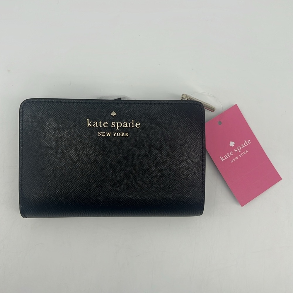 Kate Spade Leila Medium Compartment Bifold Wallet Black
